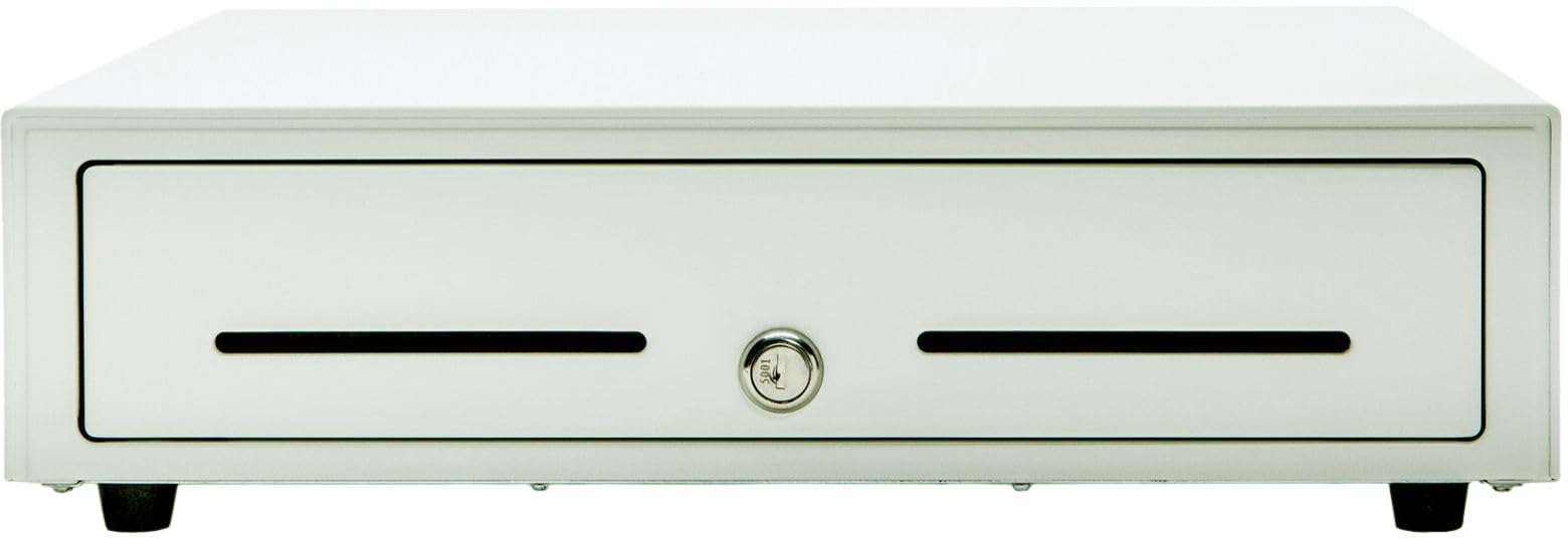 Star Micronics CD3-1616 5 Bill / 8 Coin Value Series Cash Drawer with 2 Media Slots and Included Cable (16" x 16") - Black