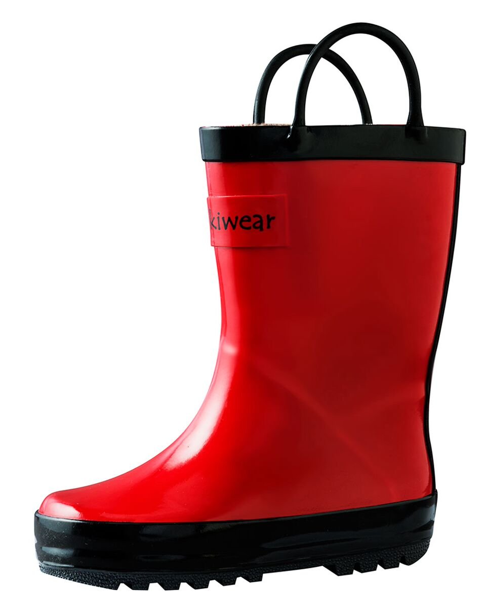 OAKI Toddler Rain Boots - Perfect Kids Rain Boots for Any Weather - Durable Rubber Baby Rain Boots Keep Little Feet Dry, Lightweight Waterproof with Easy-on Handle