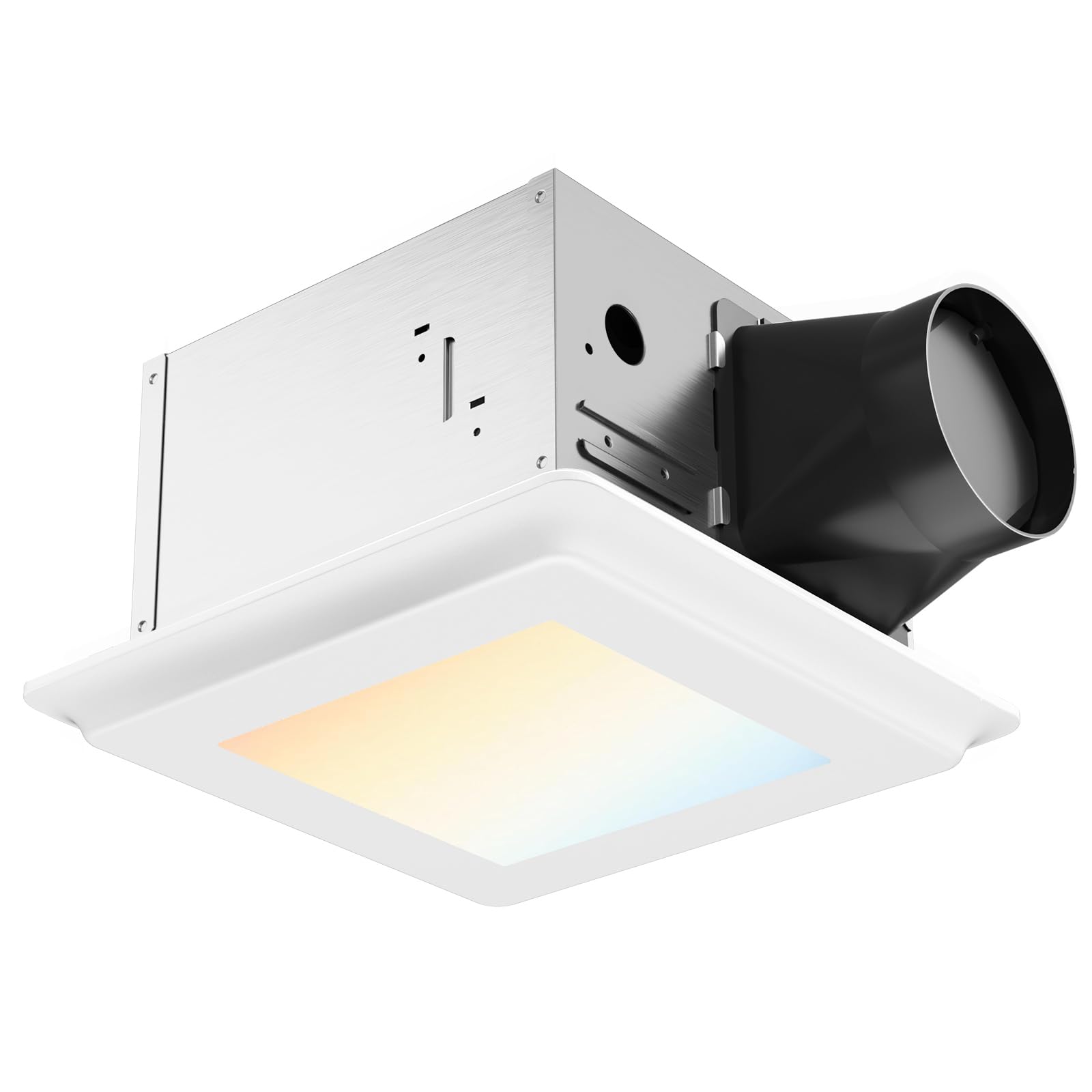 Amico Bathroom Exhaust Fan, 1.0 Sones, 80 CFM, Low Noise, Ceiling Mounted Retrofit Ventilation Fans, 4 Inch Duct, No Attic Access Needed- UL Certified