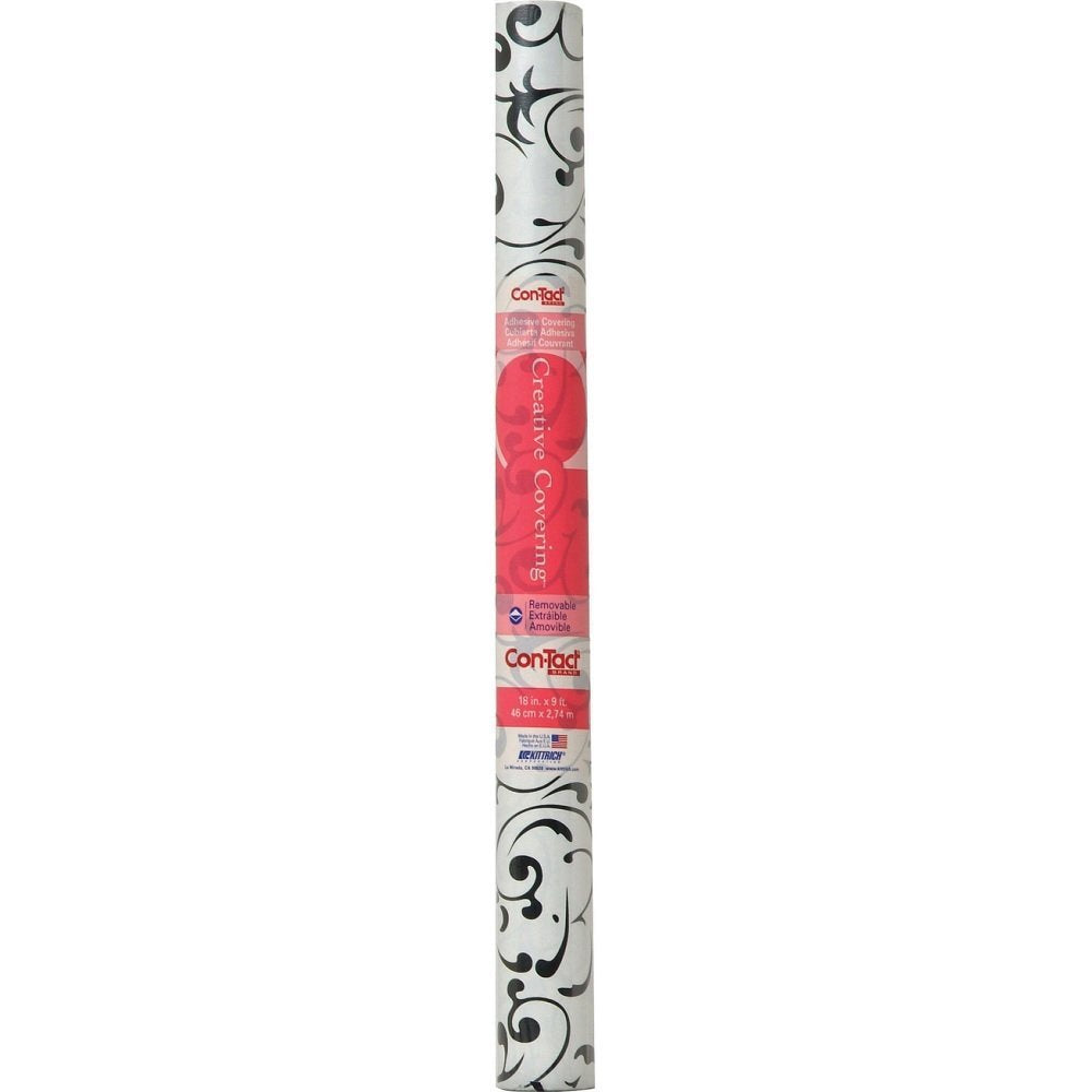 Con-Tact Brand Creative Covering, Self-Adhesive Shelf Liner, Multi-Purpose Vinyl Roll, Easy to Use and Apply, 18'' x 50', Abby Sage
