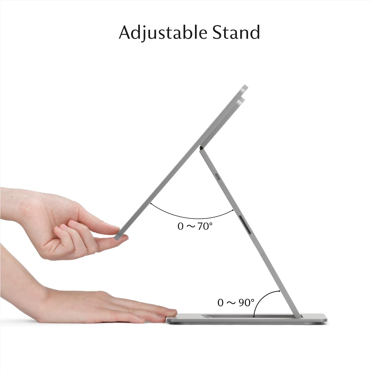 SOTSU FlipAction Pro 16" Gen2 Premium Portable Monitor | Super Compact | Pivot Rotate | 2560x1600 DCI P3 | 120Hz | 400 Nits | Full Metal CNC | Perfect Match for Mac and Windows (Metallic Gray)