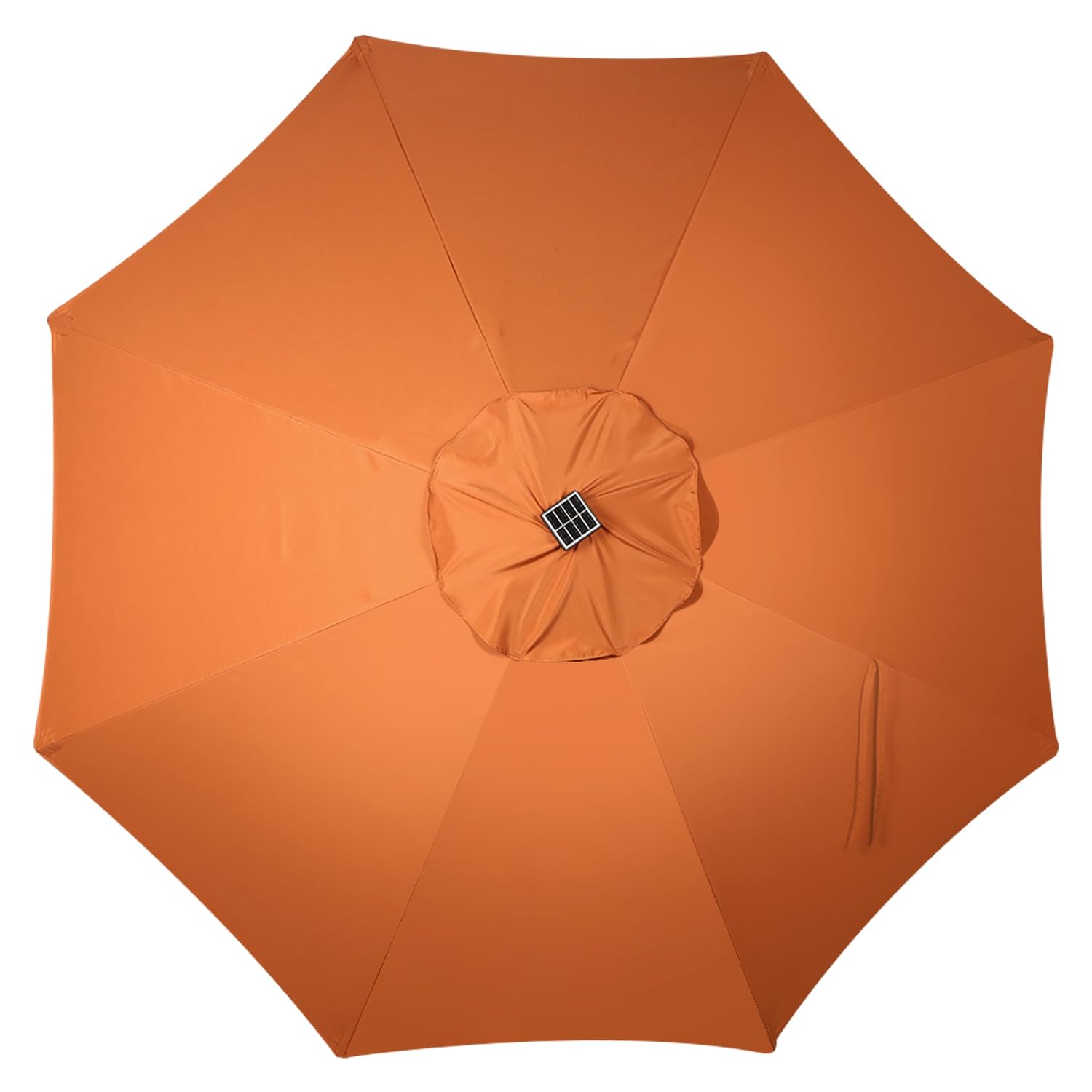 Blissun 9 ft Solar Umbrella, 32 LED Lighted Patio Umbrella, Table Market Umbrella, Outdoor Umbrella for Garden, Deck, Backyard, Pool and Beach (Light Blue)