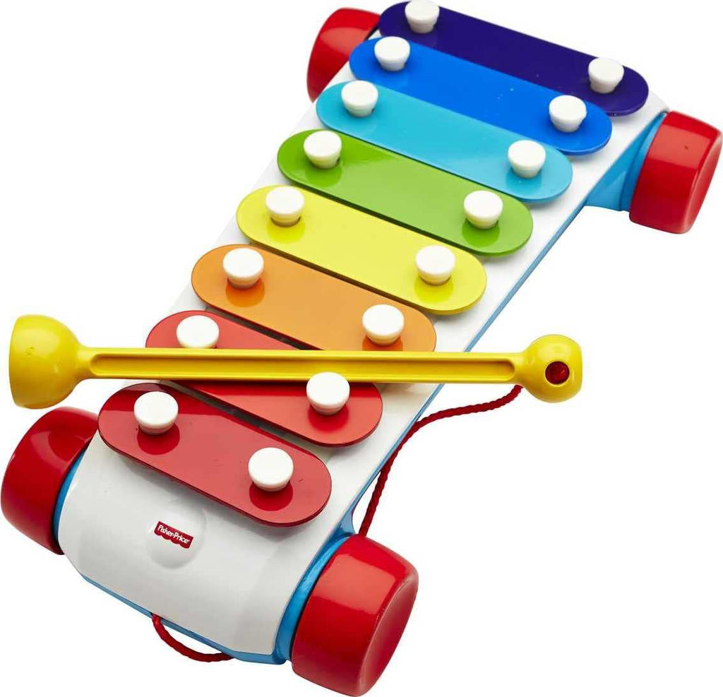 Fisher-Price Toddler Pull Toy, Classic Xylophone Pretend Musical Instrument with Mallet for Preschool Kids Ages 18+ Months