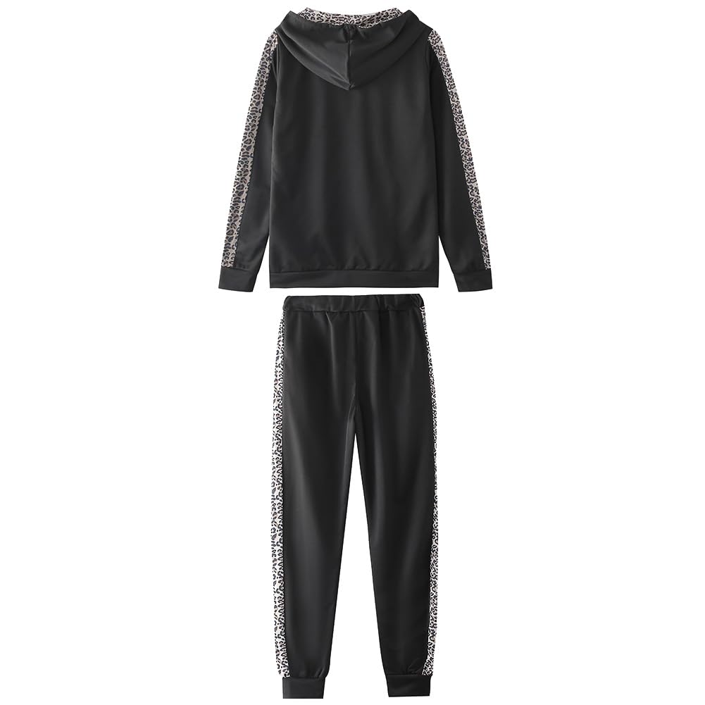 amropi Women's 2 Piece Tracksuit Sweatsuits Sets Hoodie Sweatshirt and Jogging Sweatpants Suit