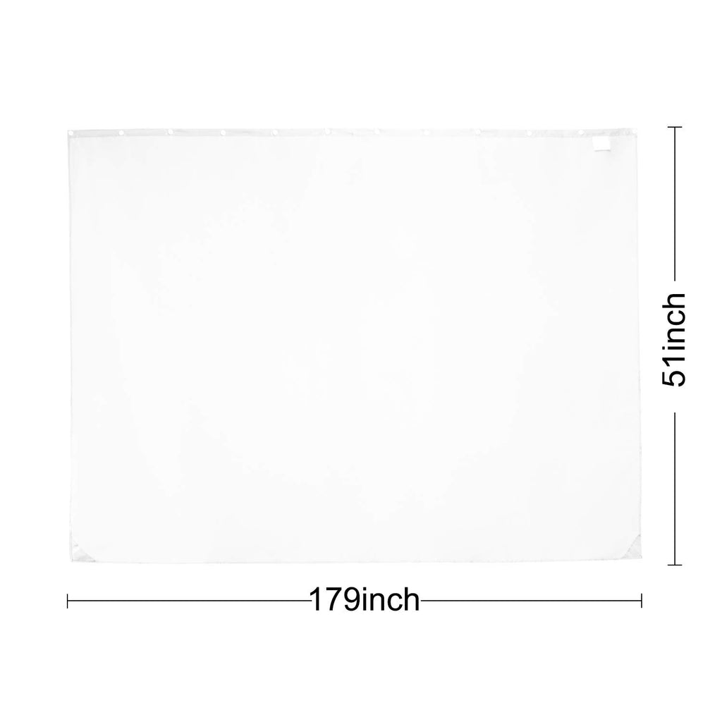 Barossa Design Fabric Snap-in Liner 70" W x 54" H - Hotel Style Removable Replacement Inner Liner, Machine Washable & Water Repellent - Black, 70x54