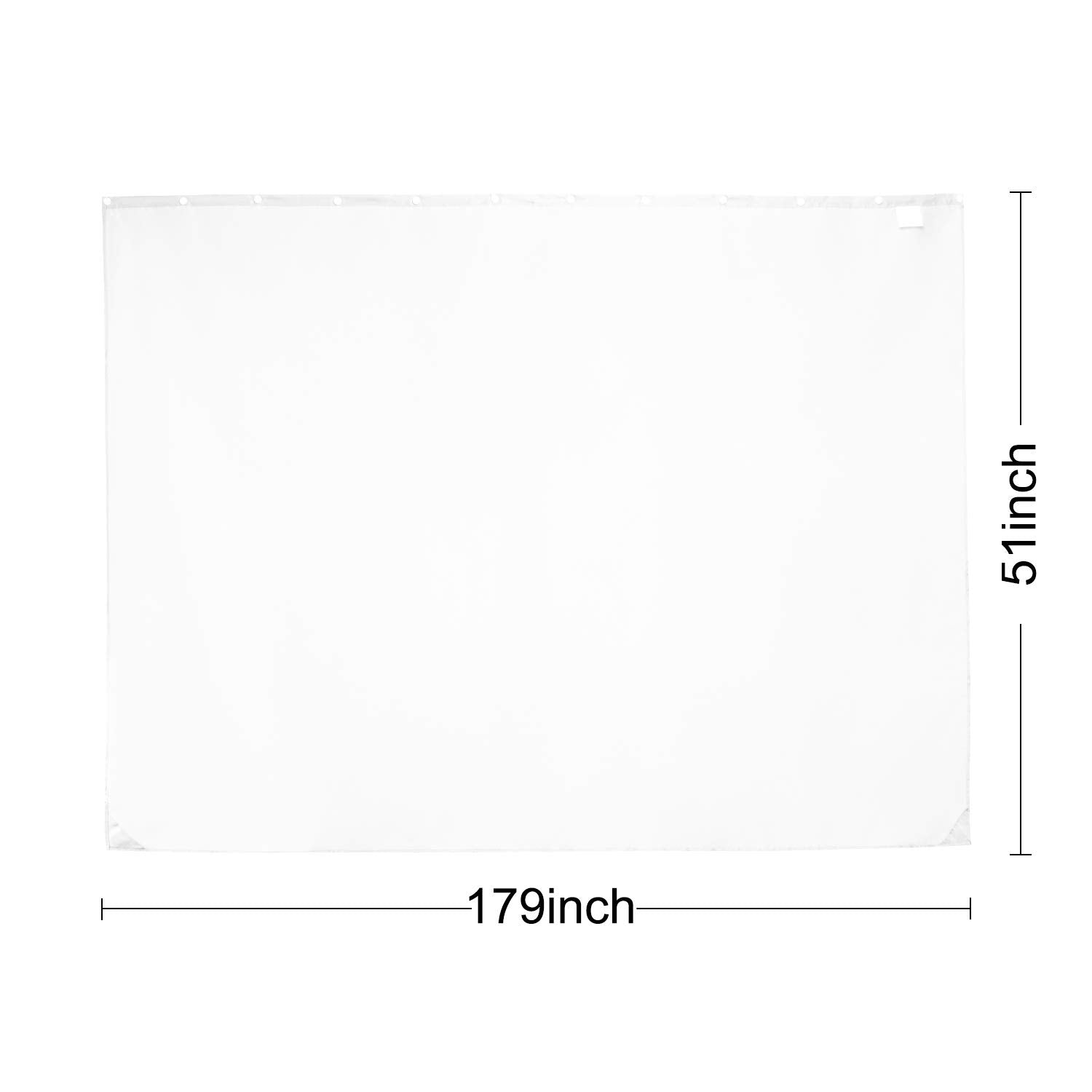 Barossa Design Fabric Snap-in Liner 70" W x 54" H - Hotel Style Removable Replacement Inner Liner, Machine Washable & Water Repellent - Black, 70x54