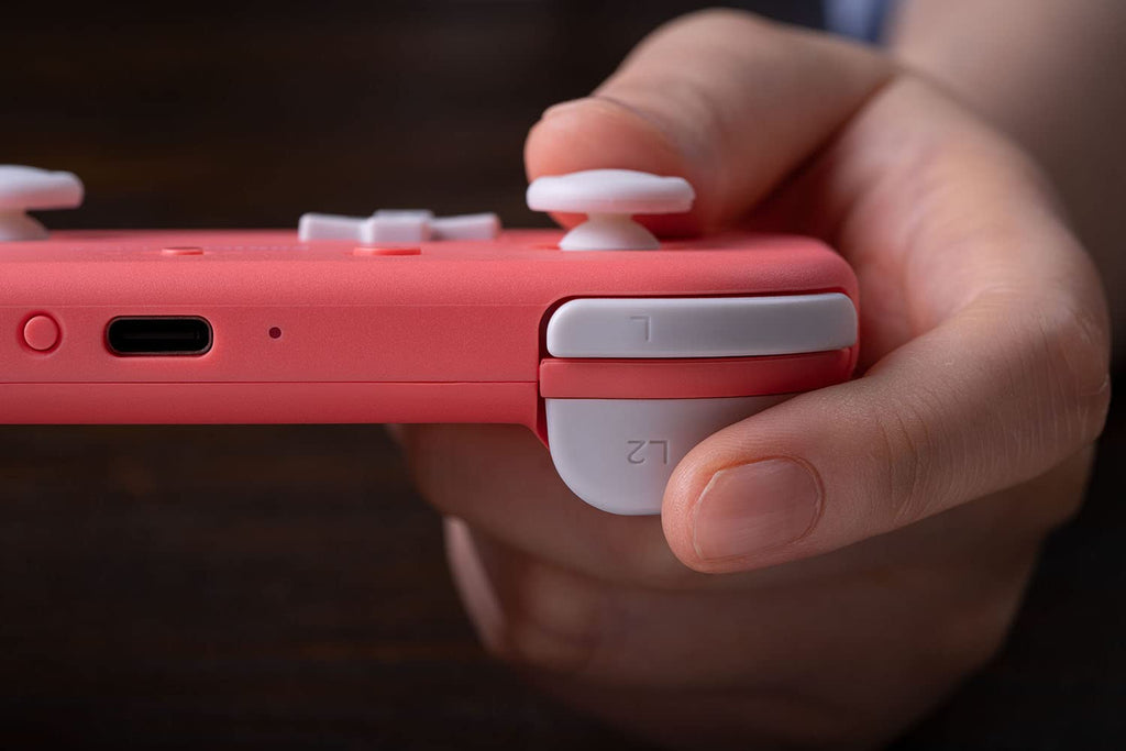 8BitDo Lite 2 Bluetooth Gamepad for Switch, Switch Lite, Android and Raspberry Pi (Pink)