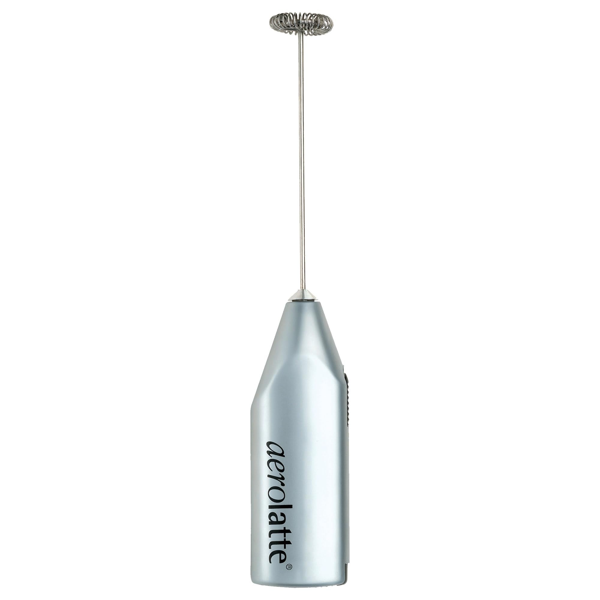 Aerolatte Steam-Free Milk Frother, Polished-Chrome Finish,18/8 Stainless Steel Whisk, BPA-Free Plastic Housing, Batteries Include