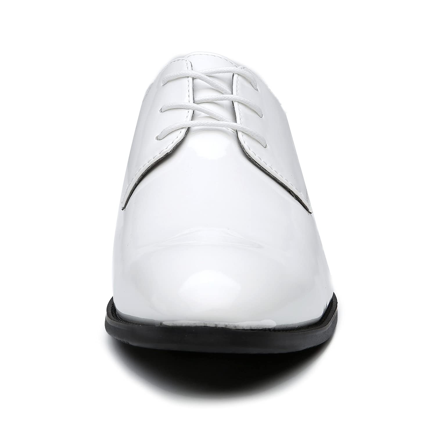 ZZHAP Men's Pointed-Toe Tuxedo Dress Shoes Casual Slip-on Loafer