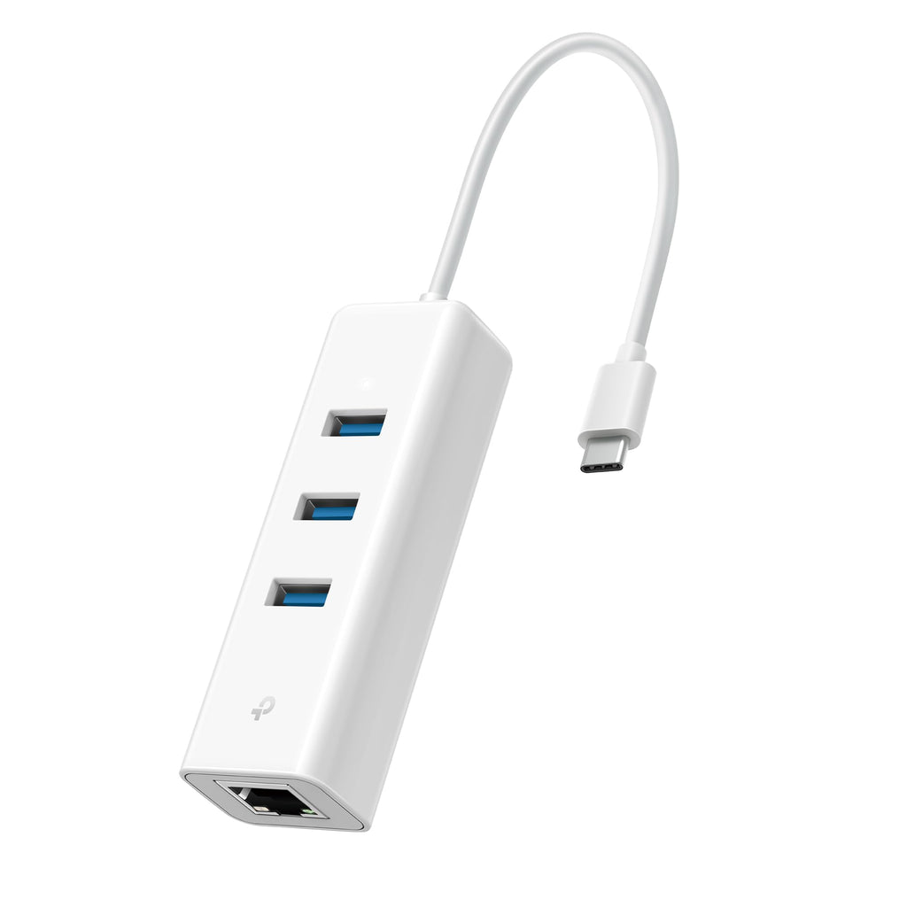 TP-Link Ethernet Splitter 1 to 2, 1000 Mbps High Speed Dual-Port Internet Splitter, Compatible w/ Cat8/7/6/5e/5, USB-C & Ethernet Cables Included, Aluminum Case, Plug and Play for Routers & More EH210