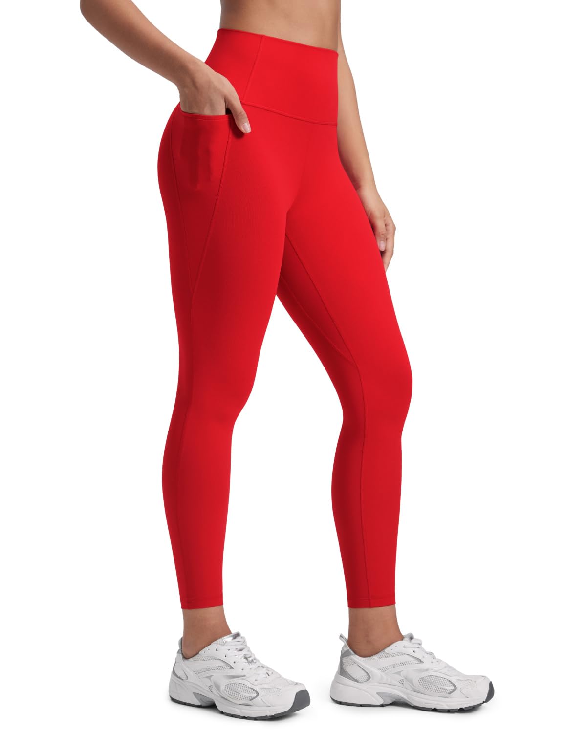 CRZ YOGA Butterluxe Workout Leggings Pockets 25'' - High Waisted Gym Womens Yoga Pants Buttery Soft