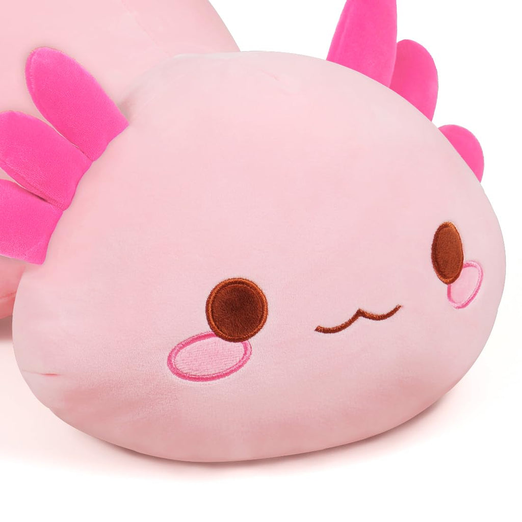 SNOWOLF Black Axolotl Plush Pillow Cute and Soft Axolotl Stuffed Animal Kawaii Plushie Toy Great Gift for Kids, 12"