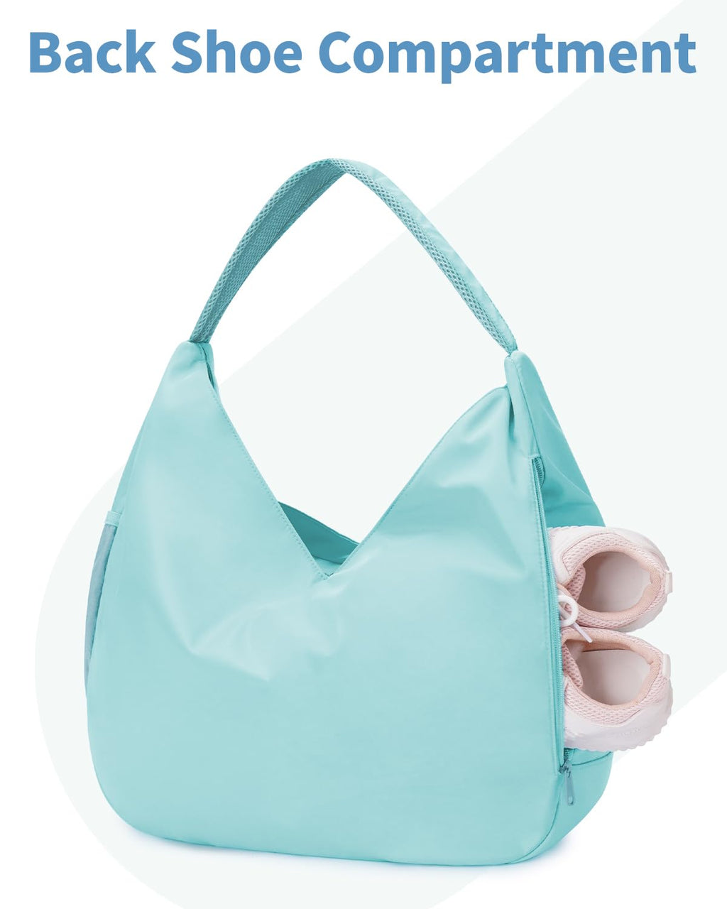 Ceneda Large Gym Bag for Women with Hidden Yoga Mat Holder & Shoe Compartment & Wet Pocket, Sports Duffle Bag for Travel