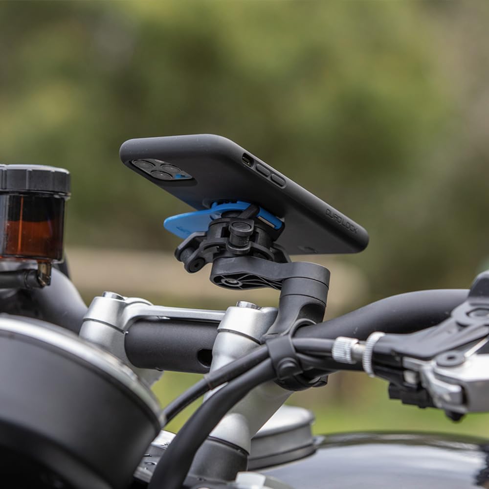 Quad Lock Motorcycle Handlebar Mount Kit with Vibration Dampener and MAG Phone Case for Samsung Galaxy S23