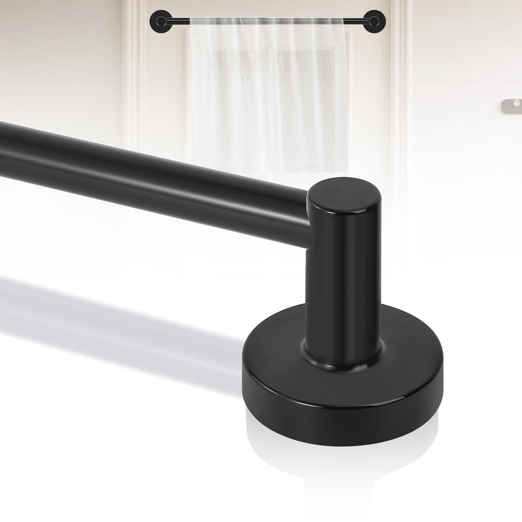 Gold Magnetic Curtain Rod for Door:Magnet Curtain Rods for Classroom Whiteboard,Small Adjustable Magnetic Towel Bar,Tool-Free French Magnet Pole with Leather Protective Cover No Drilling 16-28"