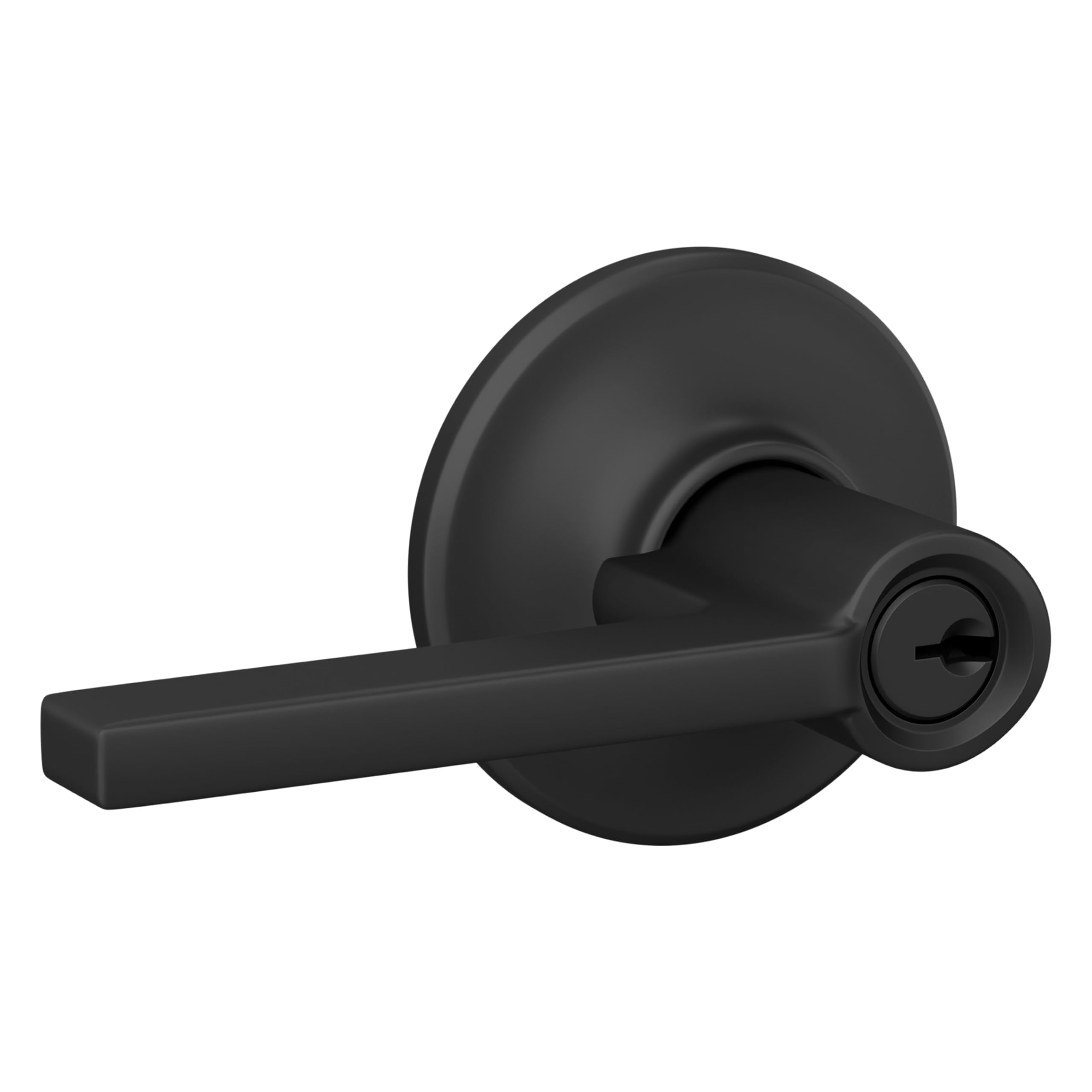 Schlage F10 LAT 716 Latitude Door Lever, Hall & Closet Passage Lock, Aged Bronze