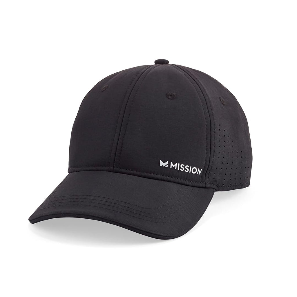 MISSION Cooling Vented Performance Hat Unisex Cap for Workouts, Golf & Running, Sweat & Water Activated Technology