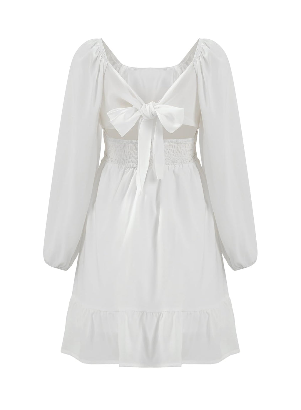 blibean Girls Fall Long Leeve Tie Back Dress Size 6-15 Years