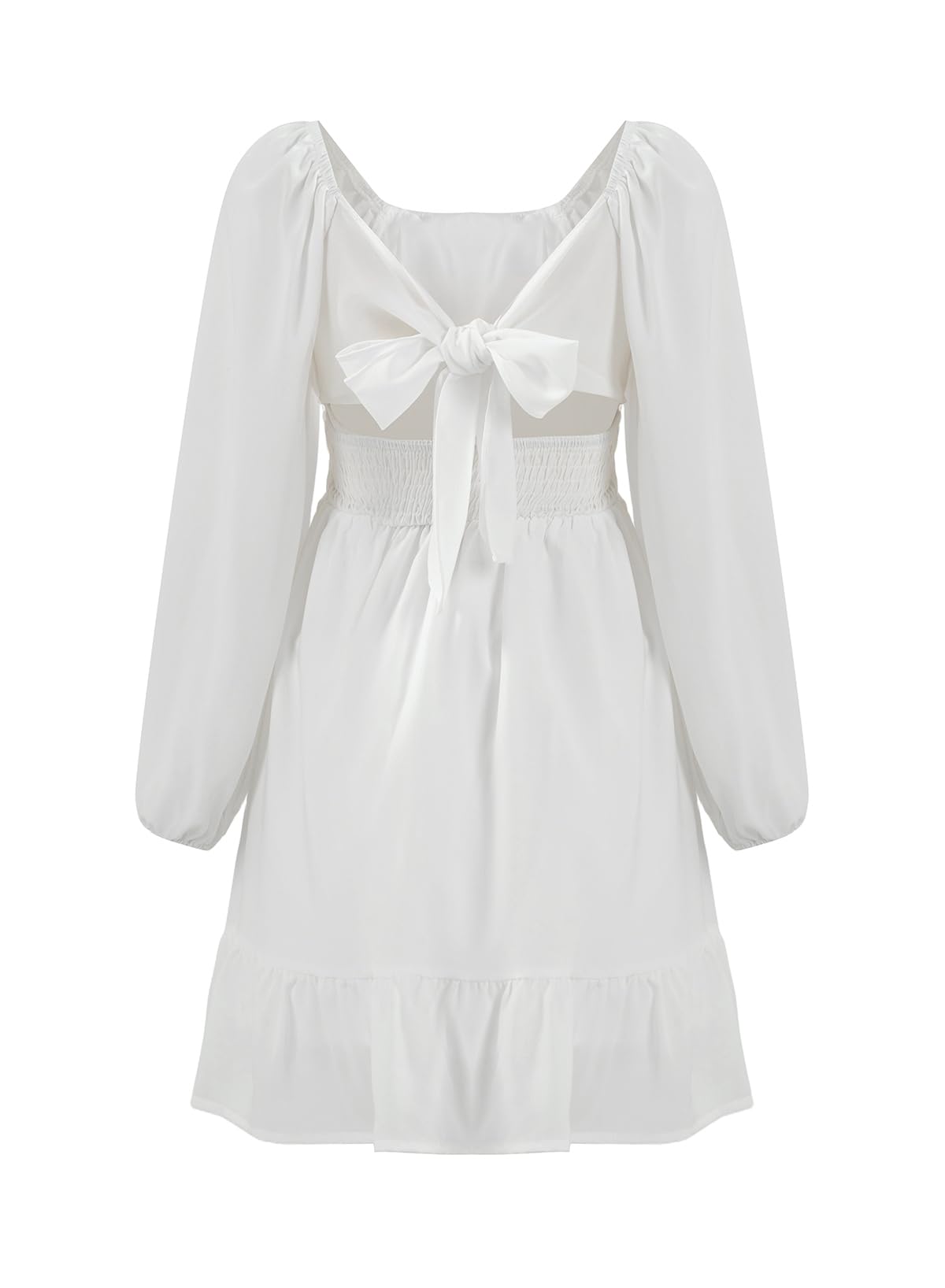 blibean Girls Fall Long Leeve Tie Back Dress Size 6-15 Years
