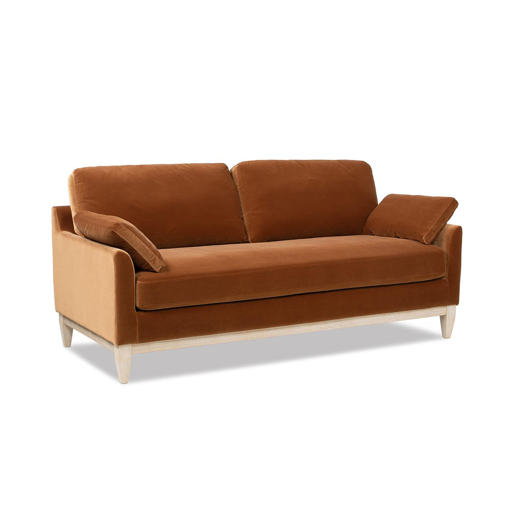 Jennifer Taylor Home Pasadena 36" Wide Modern Farmhouse Accent Arm Chair, Burnt Orange Performance Velvet