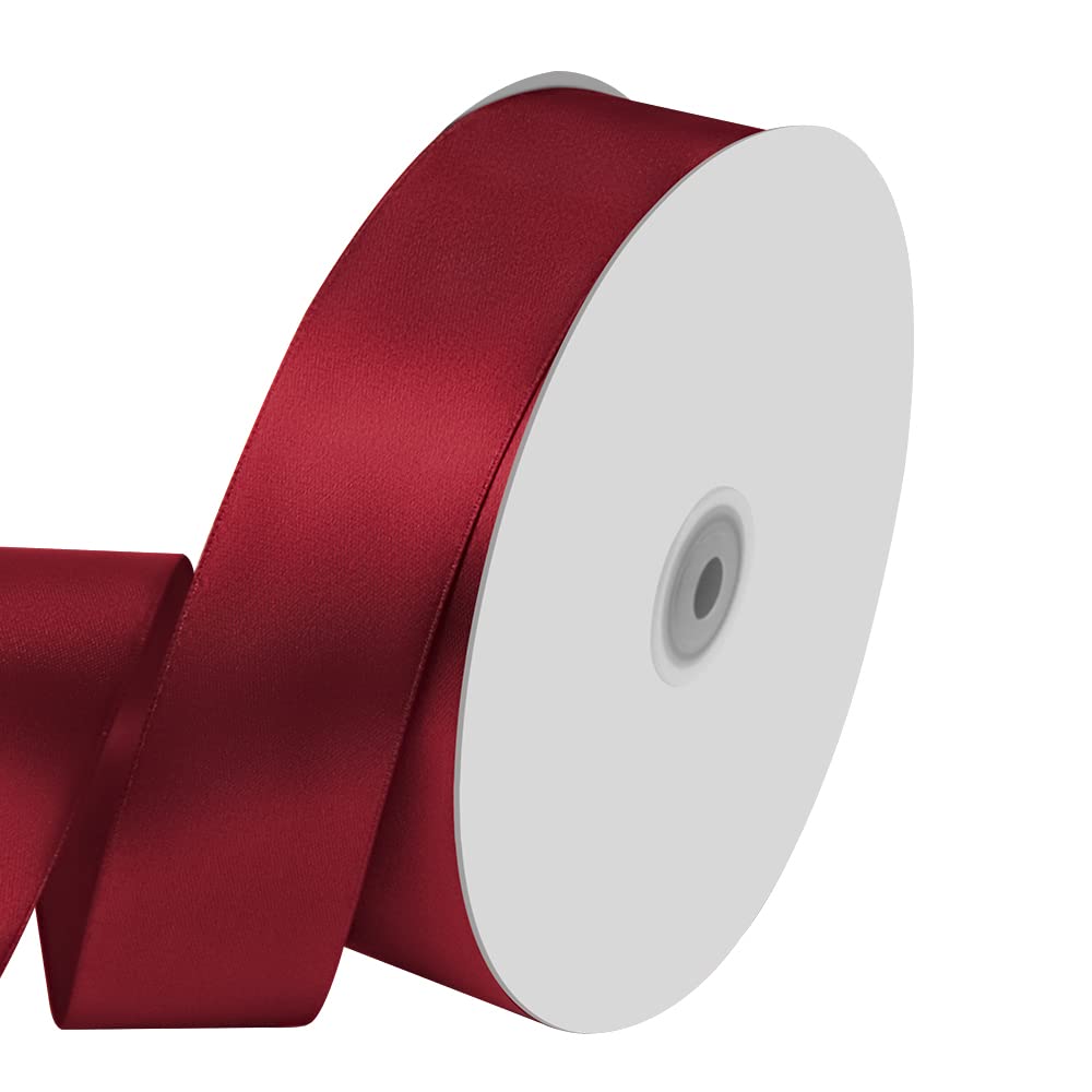 1" Wide x 100 Yards Single Face Polyester Satin Ribbon, Satin Ribbon for Crafts, Gift, Hair Bows, Wedding Party Decoration, Bow Making & Other Projects (Apple Green)
