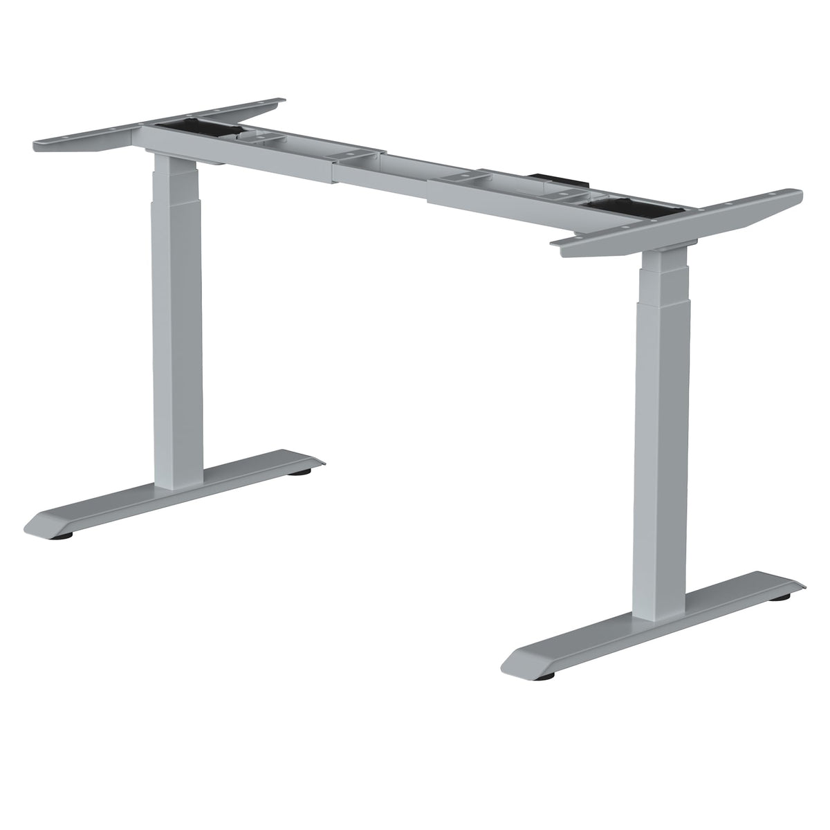 Fromann Dual Motor Electric Standing Desk Frame 3 Tier Legs Height Adjustable Handset with USB A+ C Ports Sit Stand up Desk Base for Home and Office (Black)