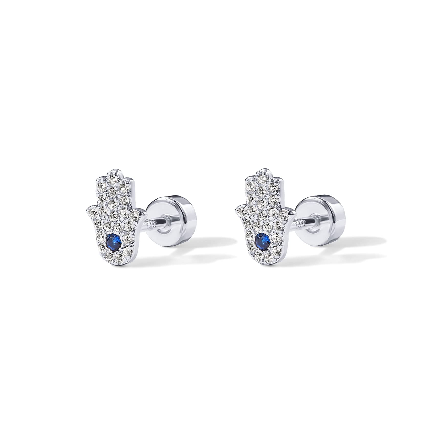 PAVOI 14K Gold Plated Flat Back Earrings | Solid 925 Sterling Silver Posts | Helix Cartilage Earrings for Women | Cubic Zirconia Stud Earrings | Trending Fashion Jewelry