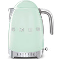 SMEG Variable Temperature Electric Kettle 1.7L (7 Cup), Stainless Steel Tea & Coffee Kettle, Fast Boil, Adjustable Temp 122°F–212°F, Keep Warm, Auto Shut-Off, 360° Base, Retro Style-Black