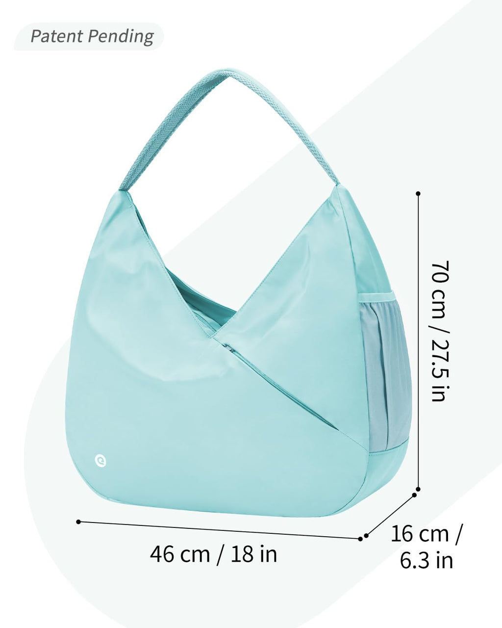 Ceneda Large Gym Bag for Women with Hidden Yoga Mat Holder & Shoe Compartment & Wet Pocket, Sports Duffle Bag for Travel