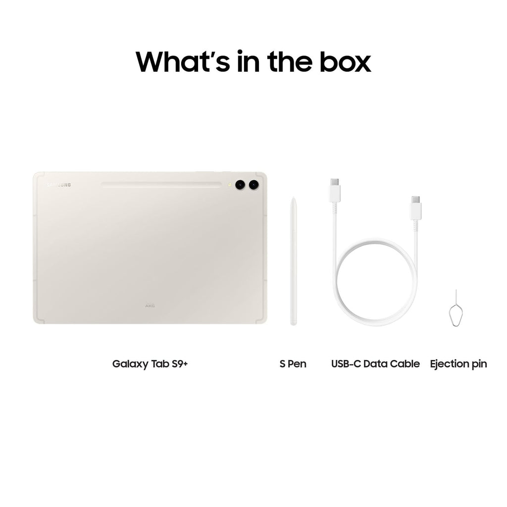 Samsung Galaxy Tab S9 11” 128GB WiFi 7 Android AI Tablet, Snapdragon 8 Gen 2, AMOLED Display, IP68 Durable & Slim Design, S Pen Included, Long Battery, Auto Focus Camera, US Version, Beige