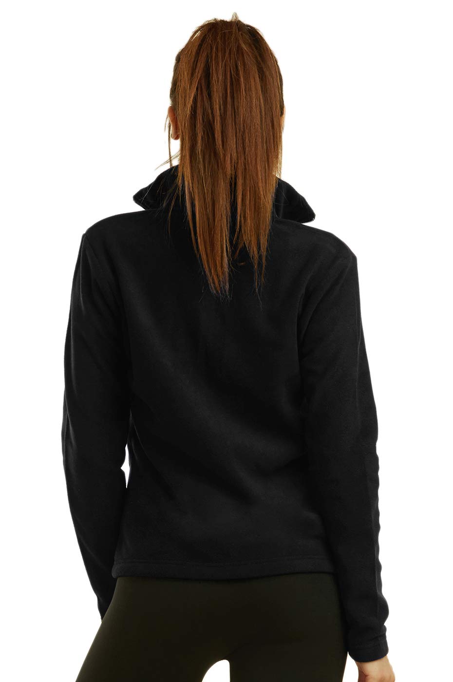 Sofra Women's Polar Fleece Full Zip Up Winter Jacket