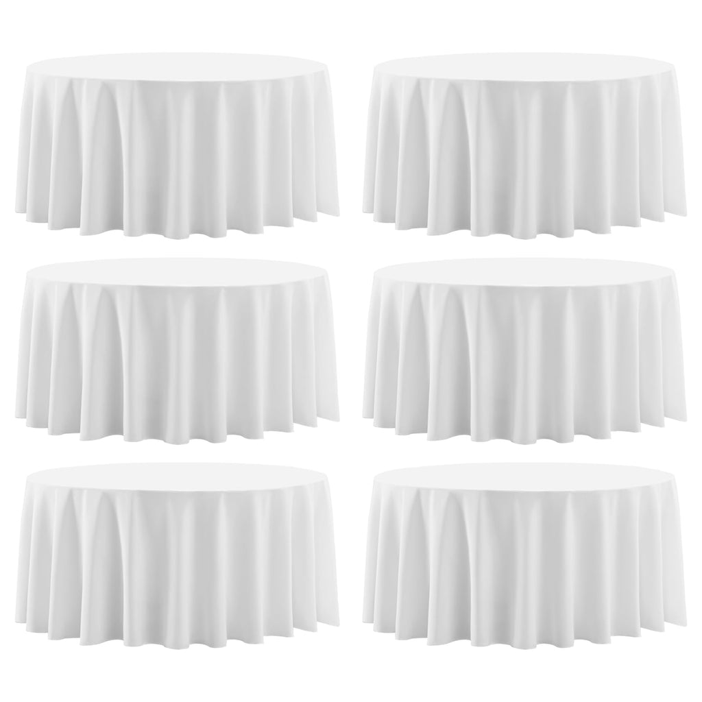 Round Tablecloth 2 Pack 90 Inch Black Tablecloths Washable Decorative Linen Polyester Table Clothes Cover for Dining Table Banquets Buffet Parties and Wedding