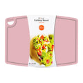 Liflicon Thick Silicone Cutting Boards for Kitchen Silicone Chopping Boards/Mats Set of 2 Extra Large14.6''x10.43'', Mini 9.1”x7.1” Non-slip Deep Drip Juice Groove, Dishwasher Safe-Gray