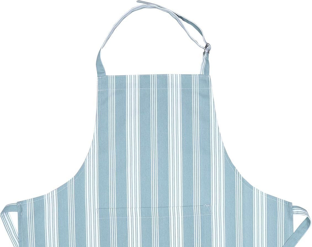AMOUR INFINI Cotton Aprons for Women with Pocket, Adjustable Strap & Waist Ties - Washable Aprons for Baking, Cooking, Gardening (27.5 x 33 Inches - Blooming Floral)