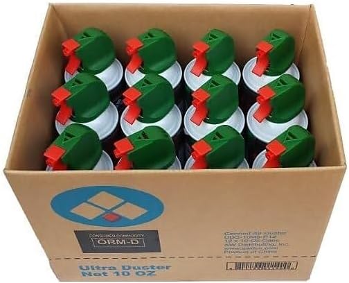 Ultra Duster Industrial Strength Compressed Air Duster Cleaner 10 oz., 12/Pack (UDS-10P12)