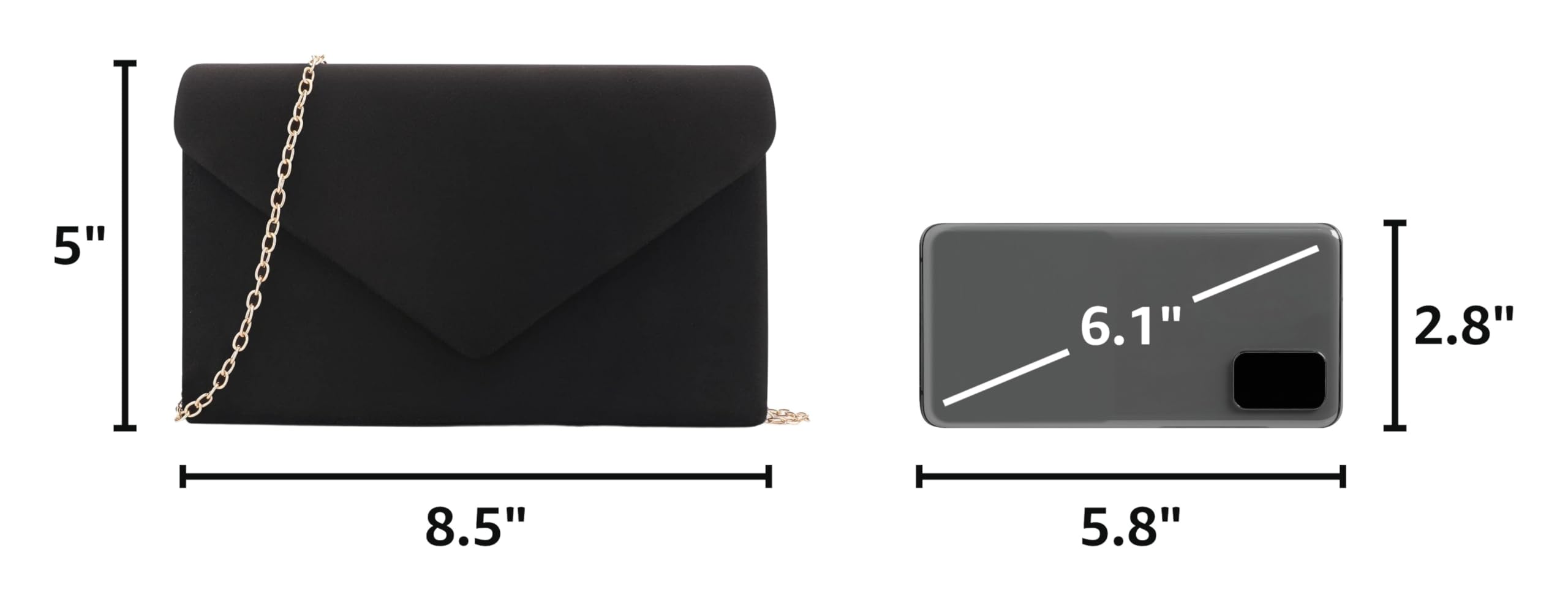 BBjinronjy Clutch Purse for Women Evening Bags Handbags for Wedding Party Cocktail Prom Faux Suede Crossbody Shoulder Bag