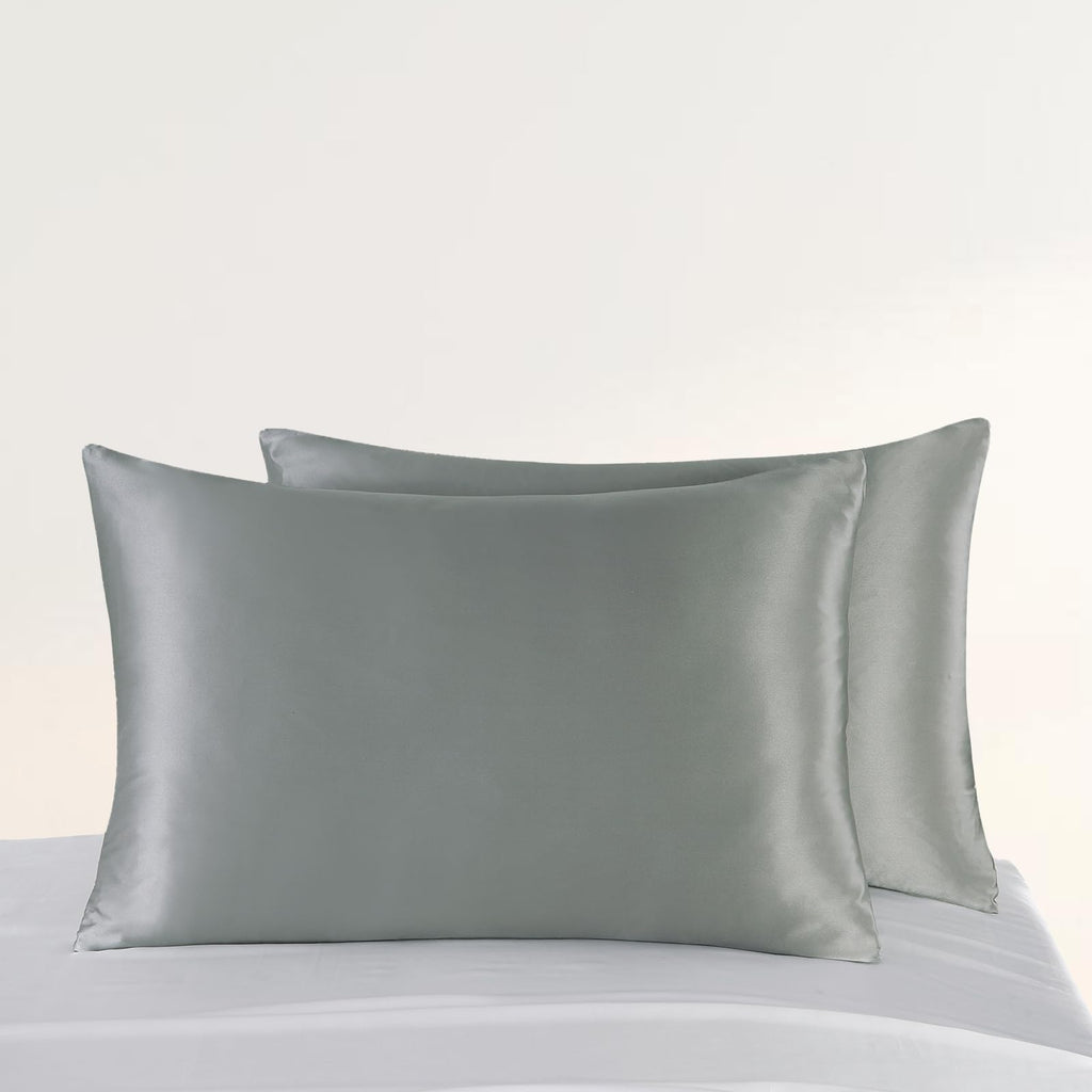 ZIMASILK Upgraded 100% 6A Grade Pure Mulberry Silk Pillowcase for Hair and Skin Silk Pillow Cases with Reinforced Hidden Zipper, More Soft & Durable, Gift Box (Standard 20"x26" Beige)