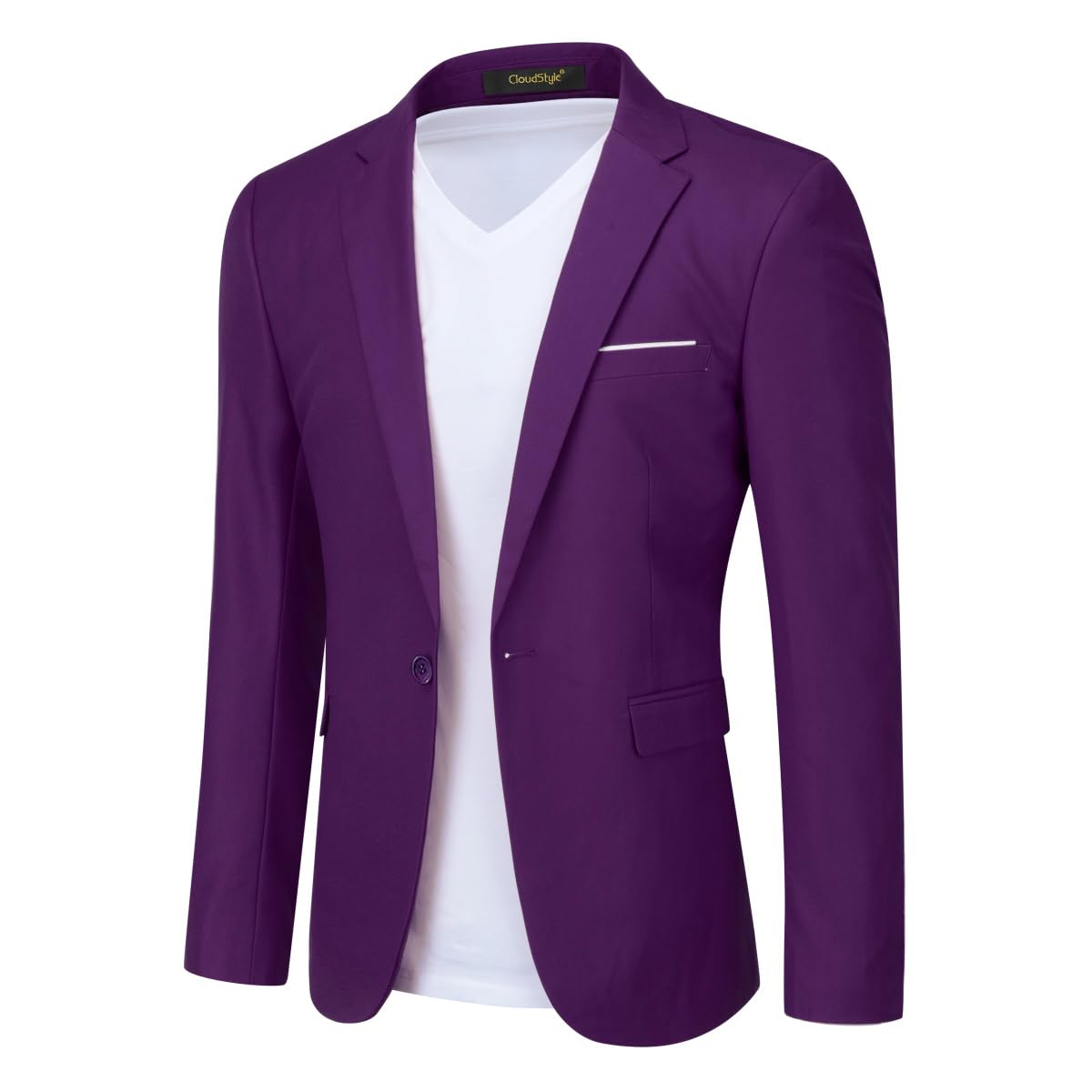 Cloudstyle Men's Suit Jacket One Button Slim Fit Sport Coat Business Daily Blazer