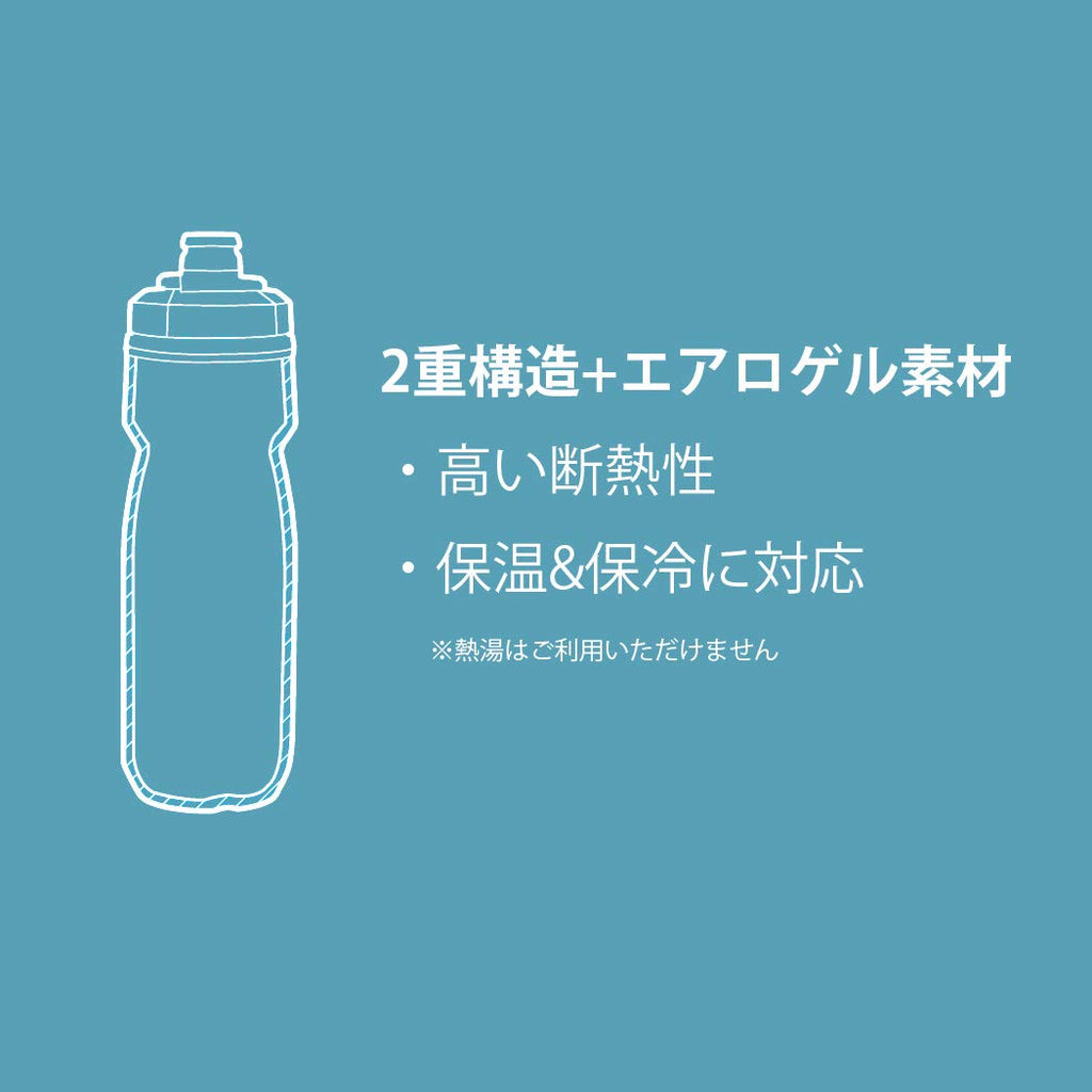 CamelBak Podium Chill Insulated Bike Squeeze Water Bottle, Cold Retention for Cycling, 24oz, Reflective Ghost