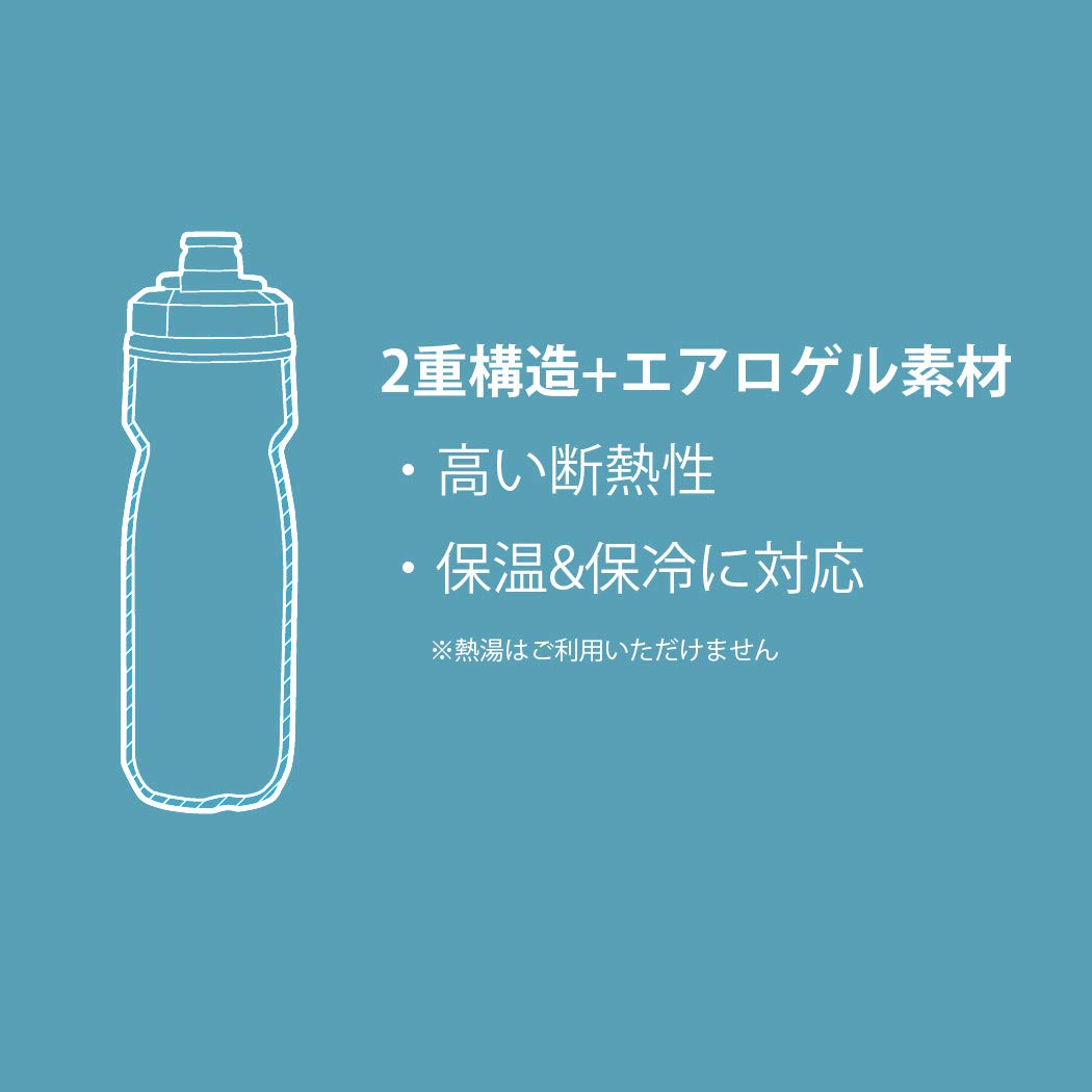 CamelBak Podium Chill Insulated Bike Squeeze Water Bottle, Cold Retention for Cycling, 24oz, Reflective Ghost