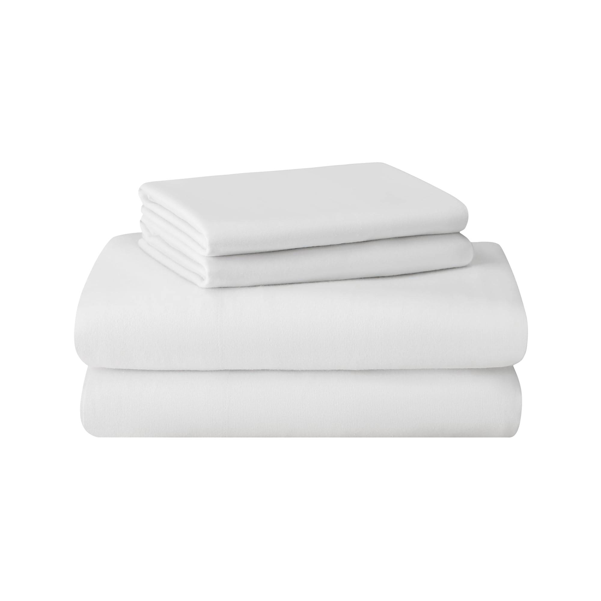 Featherhead 100% Cotton 4PCs Flannel Sheet Set | Double-Brushed for Extra Softness, Warm & Breathable, Extra Deep Pockets fits Up to 17” (Beige, Twin)