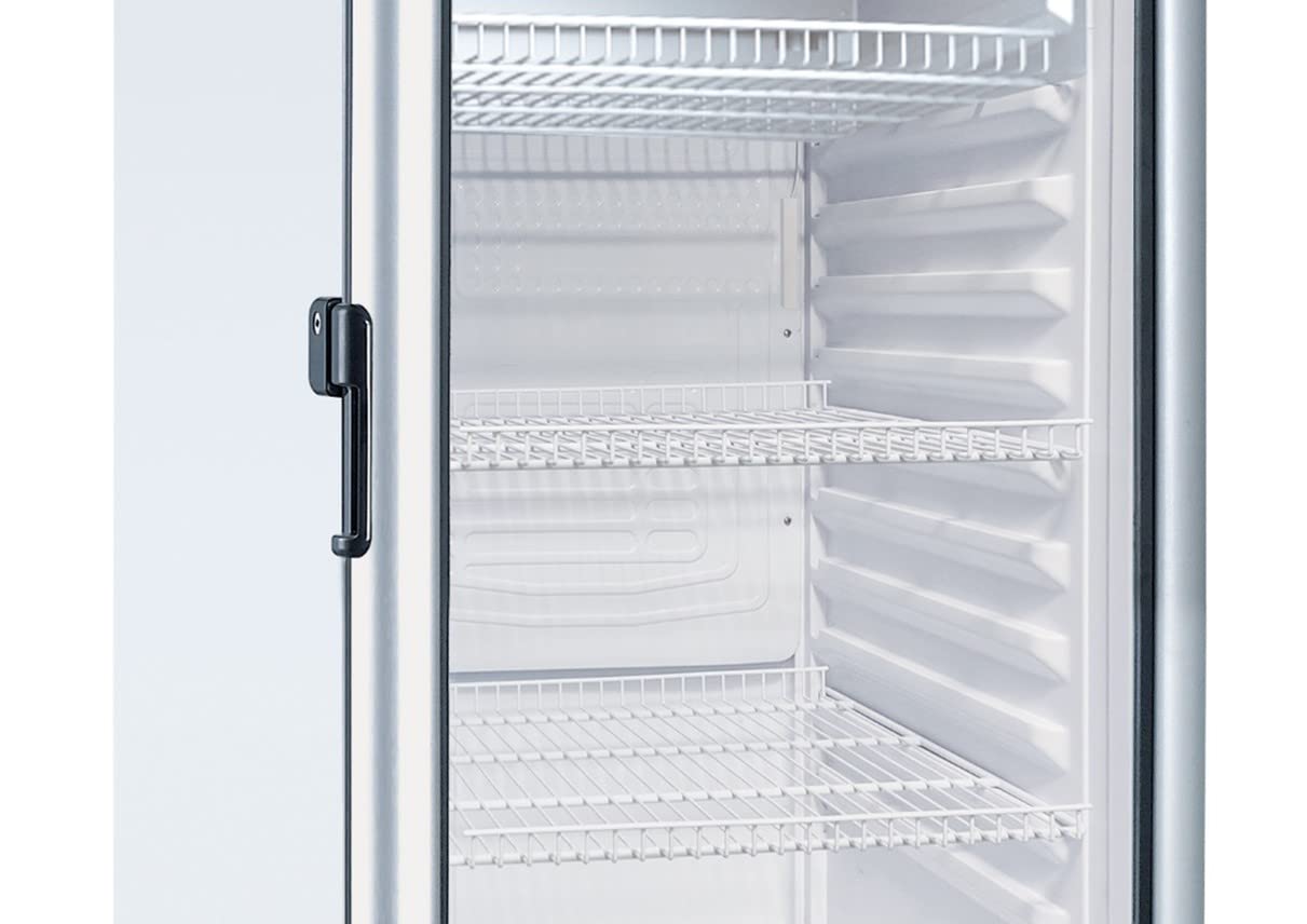 PremiumLevella PRF37DX Glass Door Display Refrigerator 3.1 cu ft Commercial Beverage Cooler Merchandiser - Black