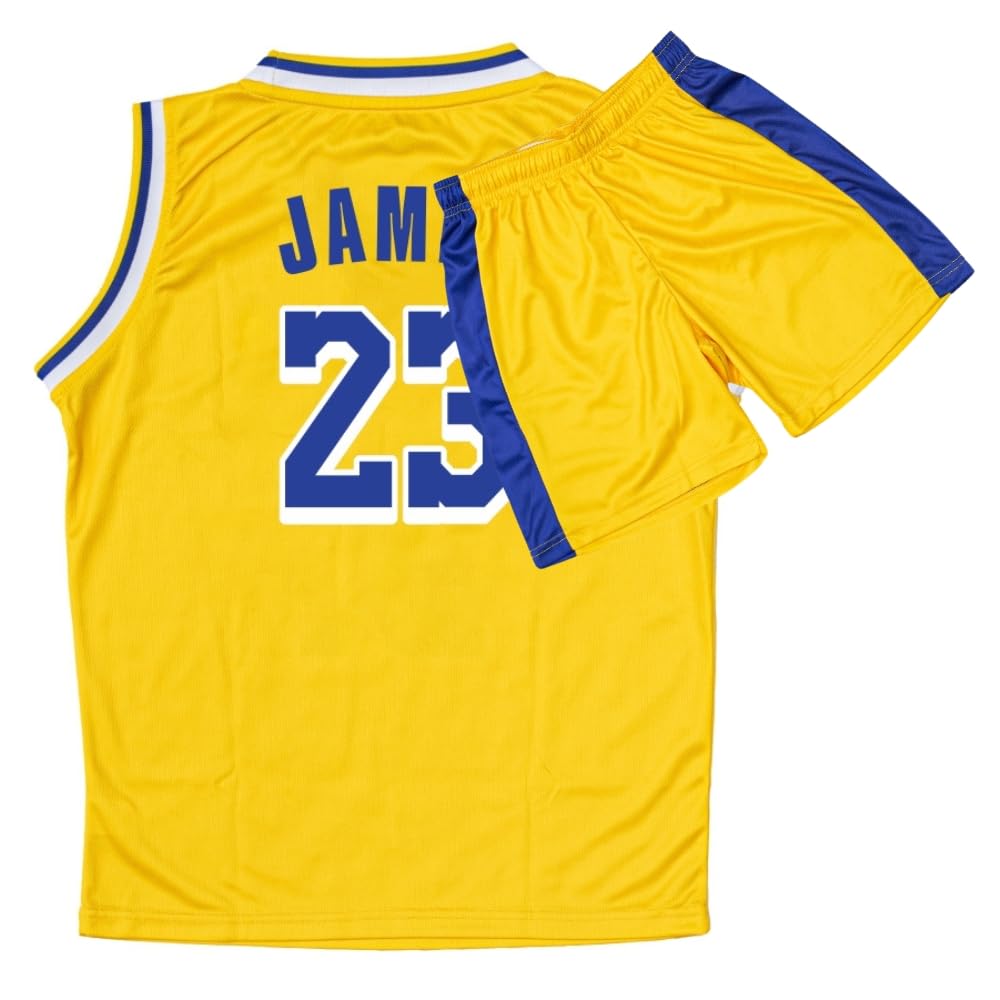 Youth Basketball Jerseys for Boys Girls Gradient Basketball Jersey Shorts for 2-14 Years Kids Training Uniform Sets