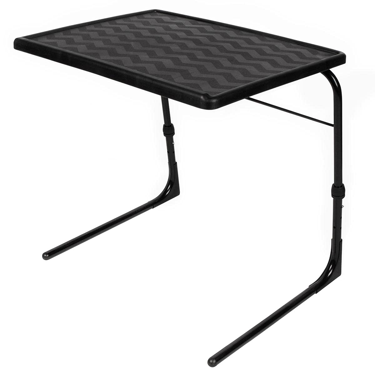Table-Mate TV Tray Table | Portable Desk Folding Dinner Tray, Couch Table Trays for Eating Snack Food, Portable Laptop Desk, Bed Trays for Eating | Adjustable TV Trays with 3 Angles and Cup Holder