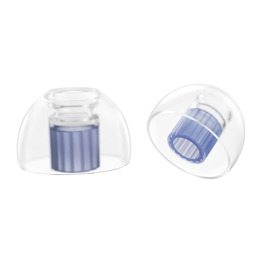 SpinFit W1 for IEM - S - Patented Medical-Grade Silicone Ear Tips, Double W-Shaped Tube Core, More Stability