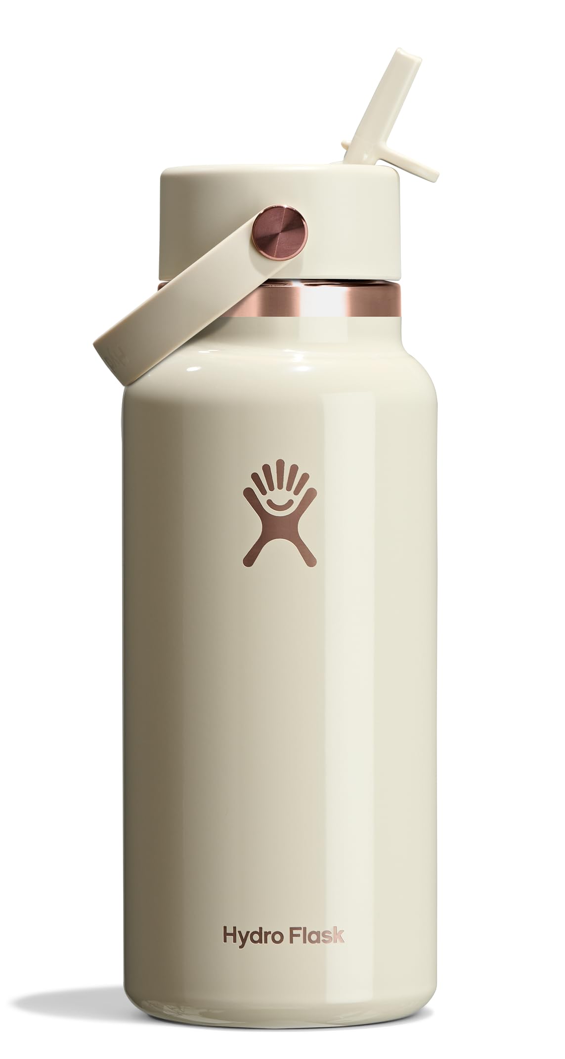 Hydro Flask Water Bottle - Insulated Stainless Steel - Wide Straw Lid, Non Spill, Leakproof in 24 Oz Forest Green Arc
