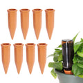 vensovo Terracotta Self Watering Spikes - 24 Pcs Potted Plant Watering Devices Vacation Self-Watering Stakes for Outdoor, Indoor Plants, Wine Bottle