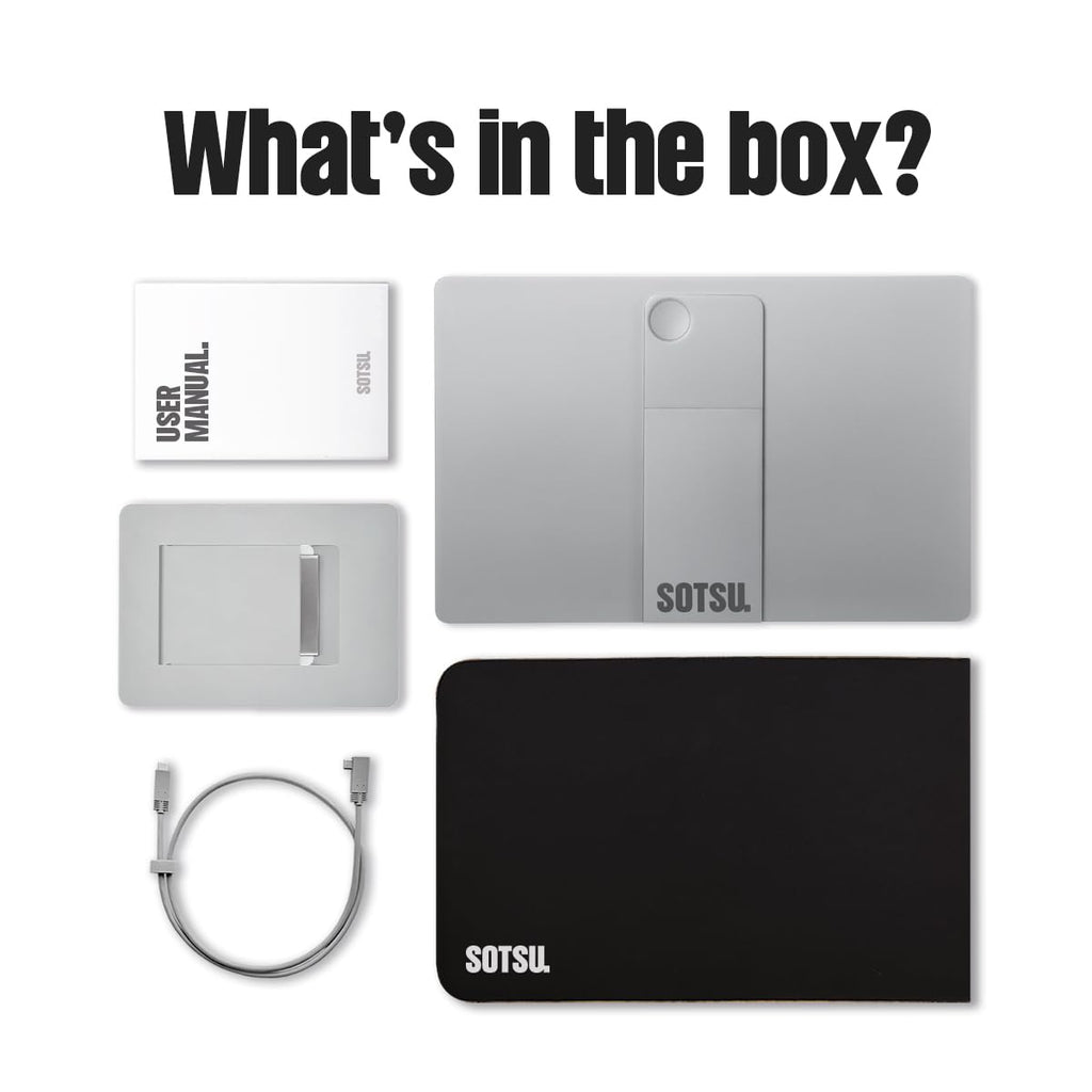 SOTSU FlipAction Pro 16" Gen2 Premium Portable Monitor | Super Compact | Pivot Rotate | 2560x1600 DCI P3 | 120Hz | 400 Nits | Full Metal CNC | Perfect Match for Mac and Windows (Metallic Gray)