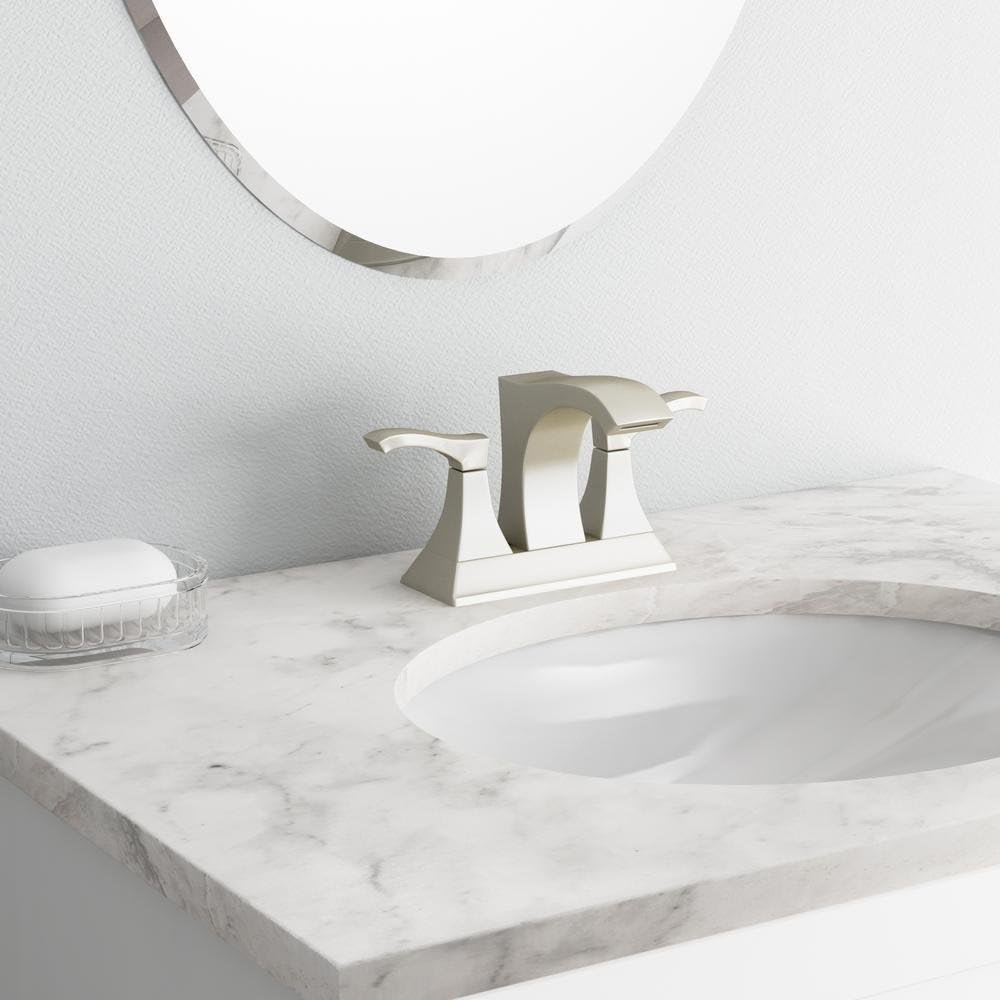Pfister Venturi Bathroom Sink Faucet, 8-Inch Widespread, 2-Handle, 3-Hole, Brushed Gold Finish, LF049VNBG