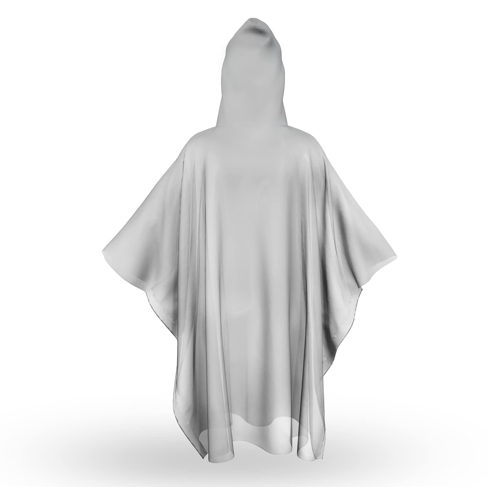 SaphiRose Disposable Rain Ponchos for Adults, 4 Pack Family Pack Clear Emergency Hooded Raincoat for Travel Camping